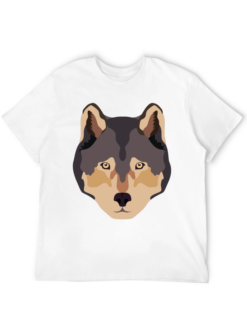 Wolf Graphic Tee - Black Crew Neck T-Shirt