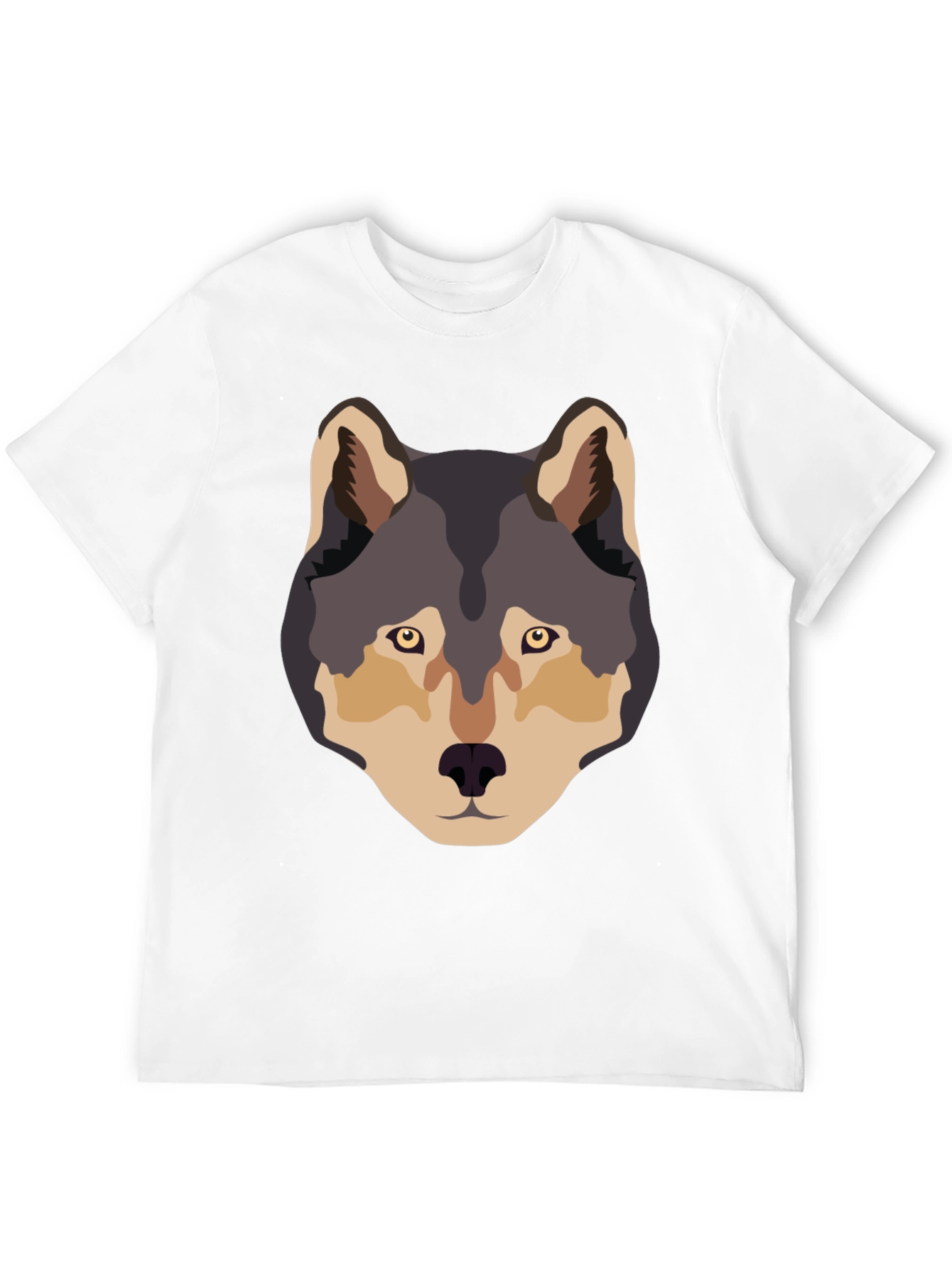 Wolf Graphic Tee - Black Crew Neck T-Shirt