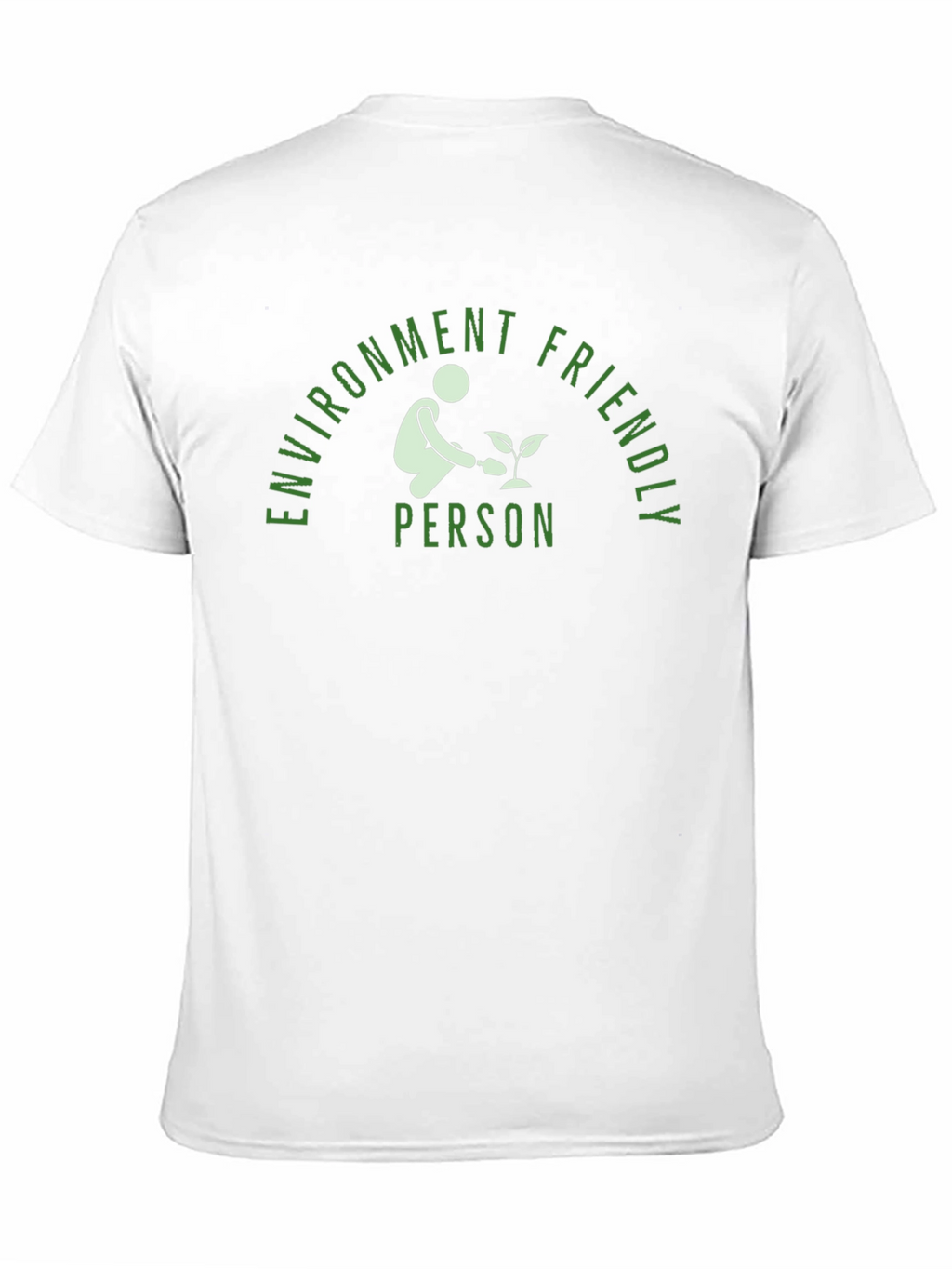 Environment Friendly Person Black T-Shirt