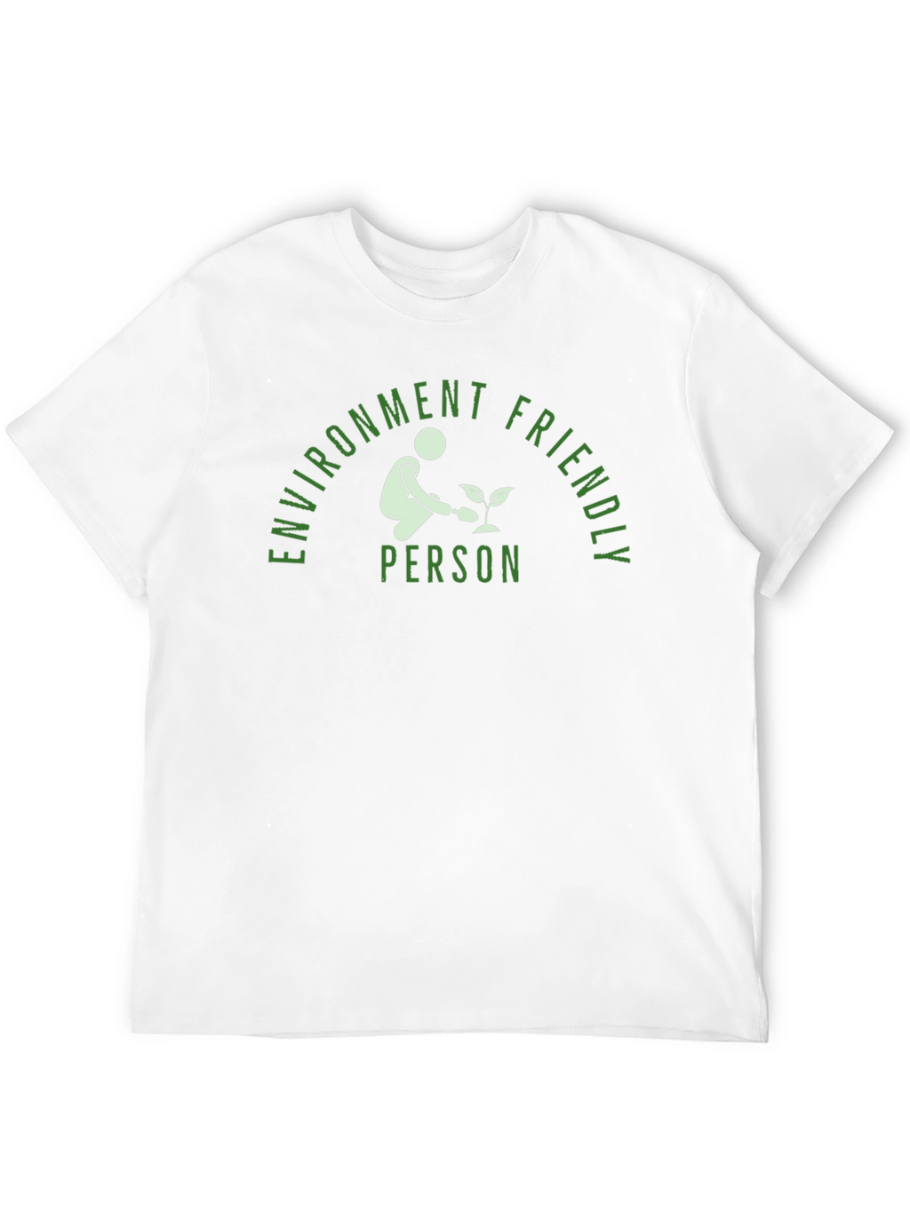 Environment Friendly Person Black T-Shirt