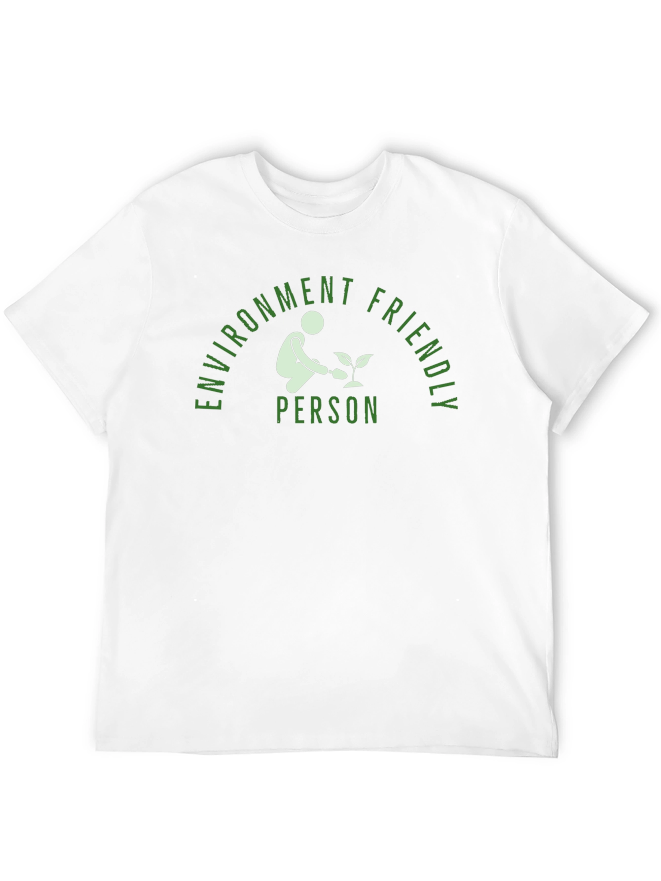 Environment Friendly Person Black T-Shirt