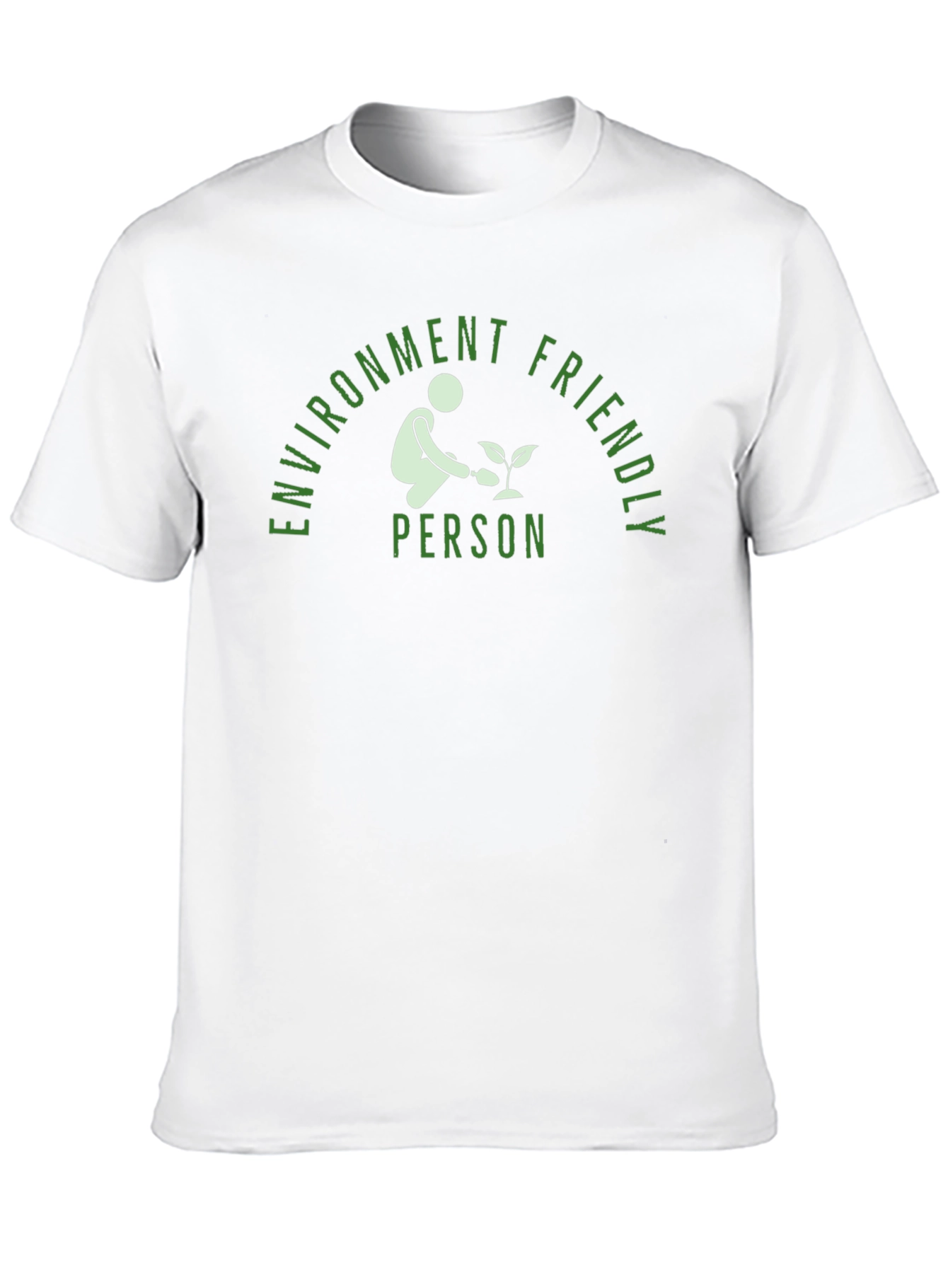 Environment Friendly Person Black T-Shirt