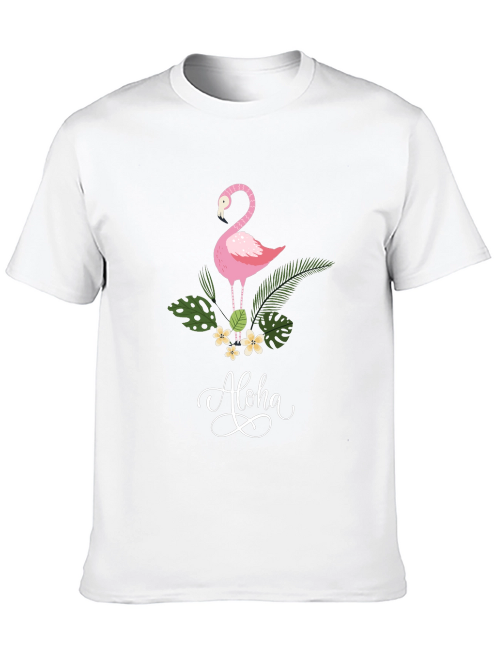 Aloha Flamingo Graphic T-Shirt