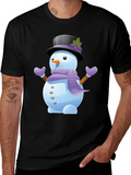 Snowman Graphic Tee - Holiday Cheer