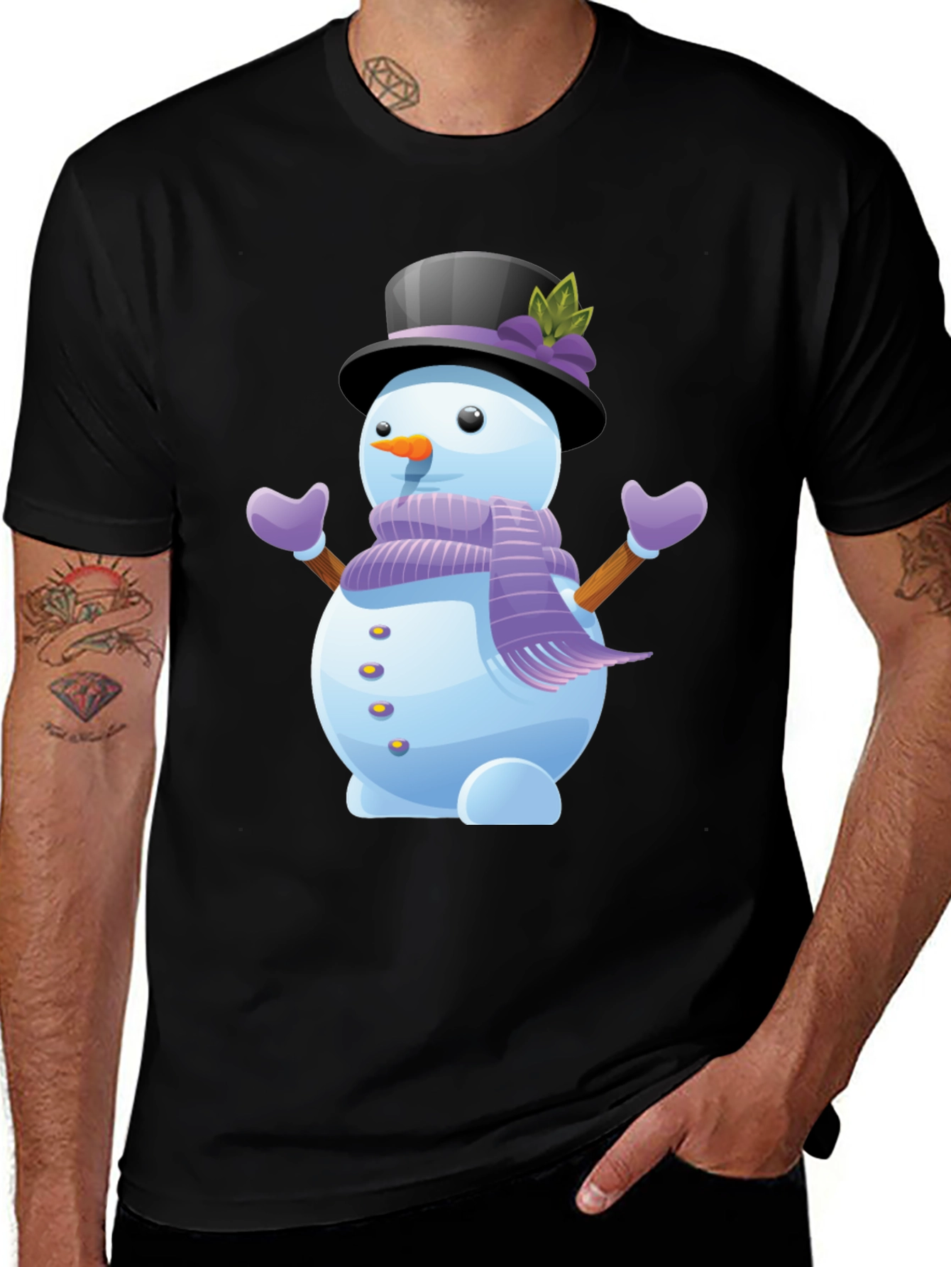 Snowman Graphic Tee - Holiday Cheer