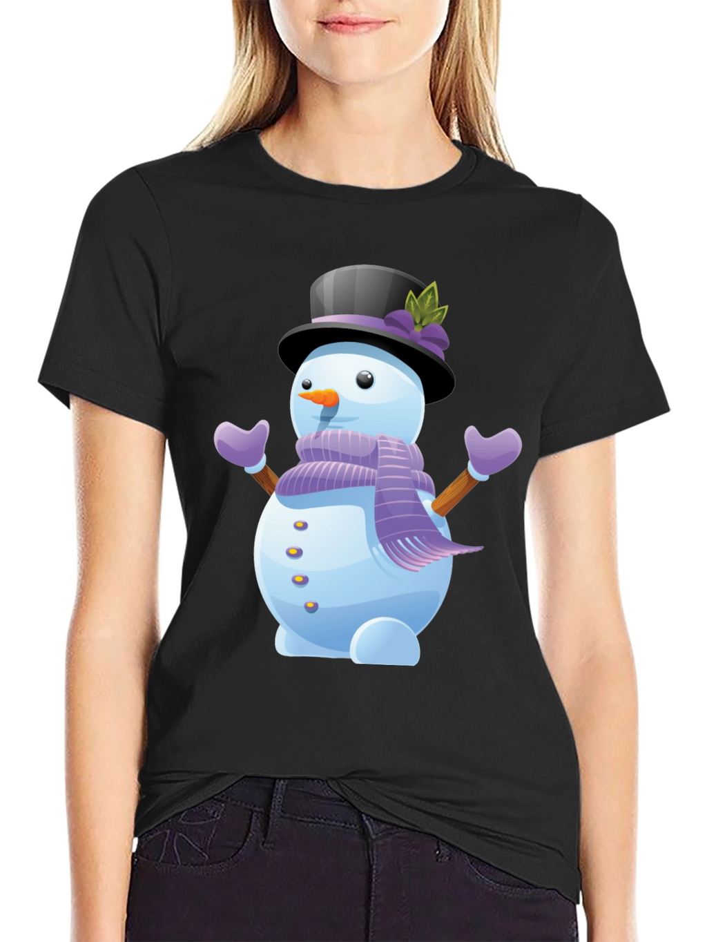 Snowman Graphic Tee - Holiday Cheer