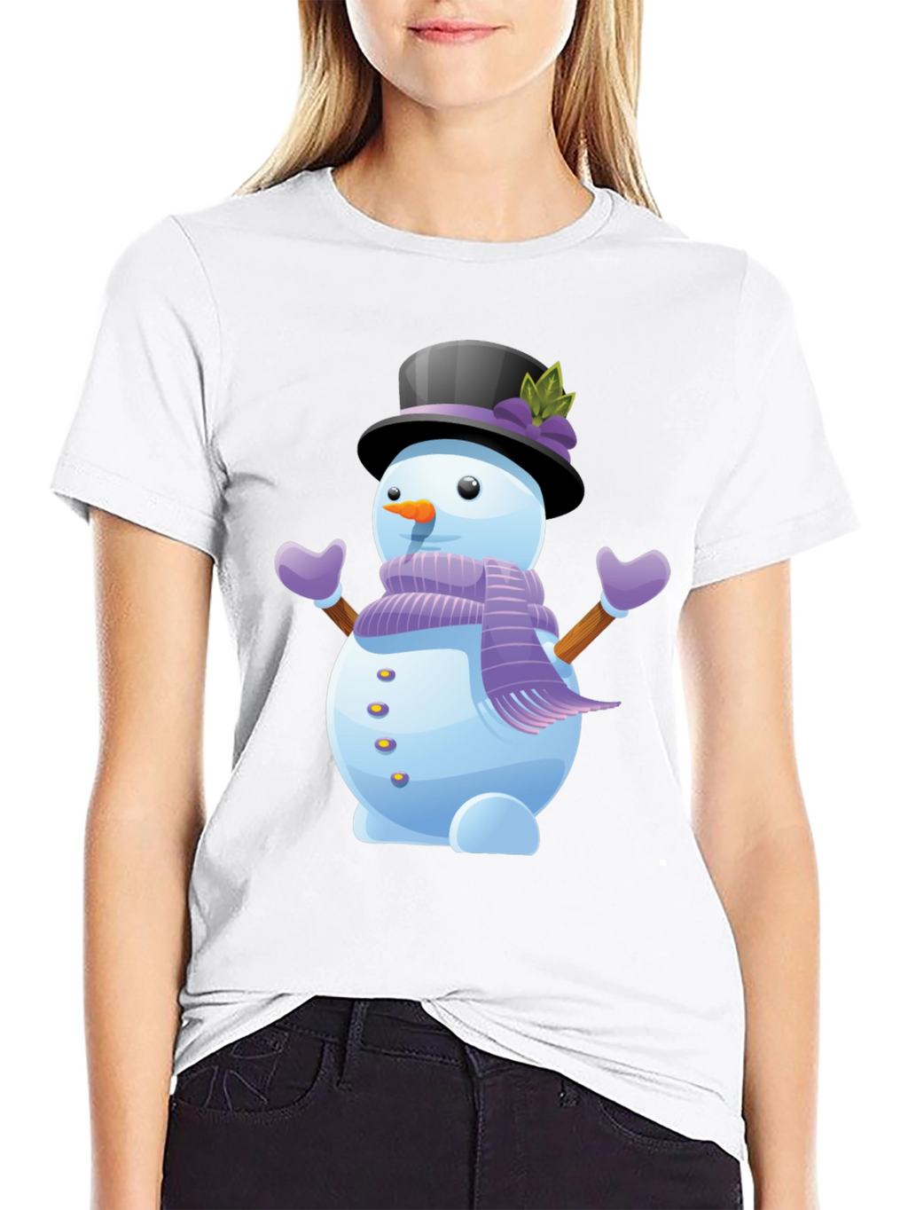 Snowman Graphic Tee - Holiday Cheer