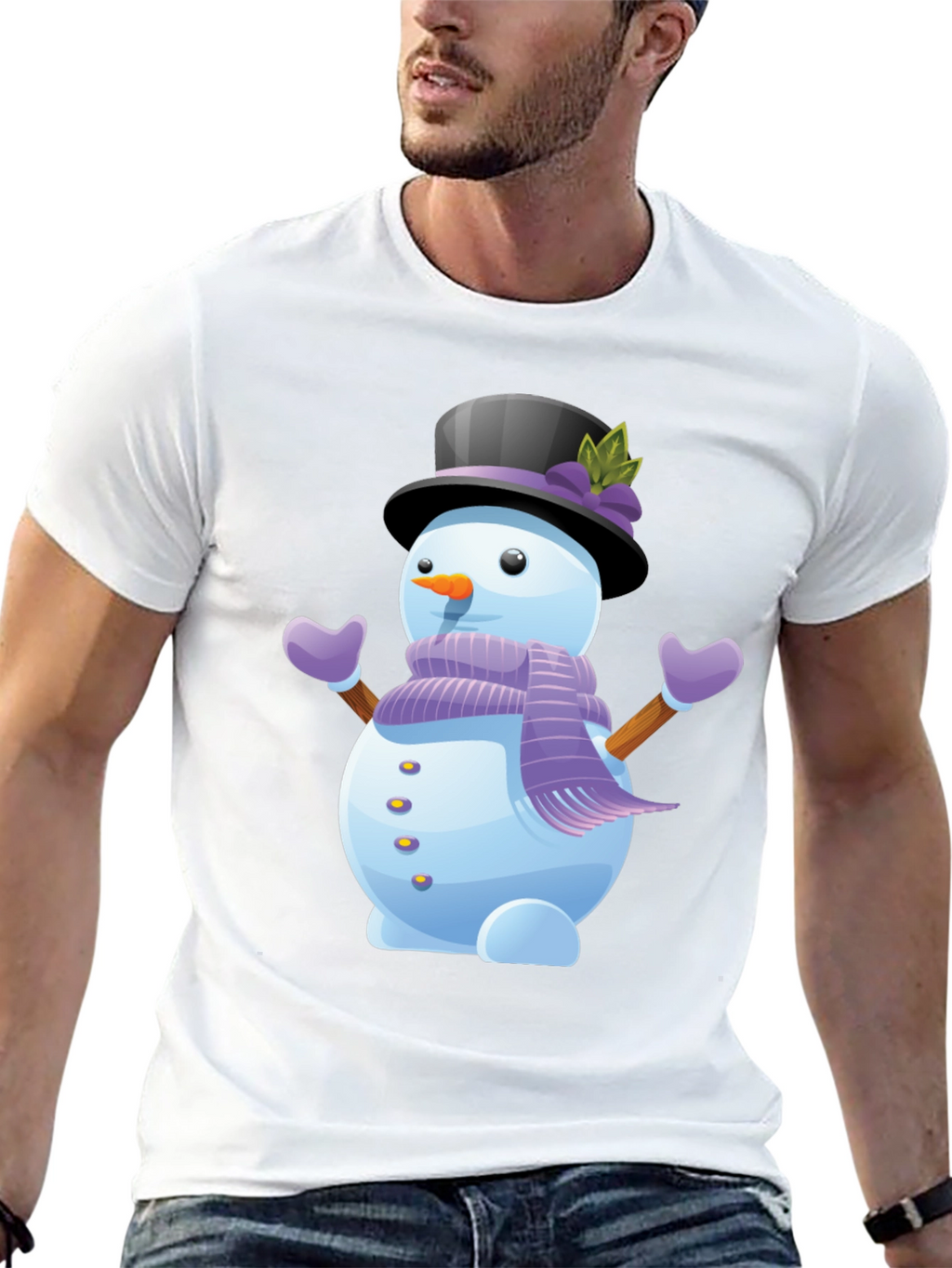 Snowman Graphic Tee - Holiday Cheer