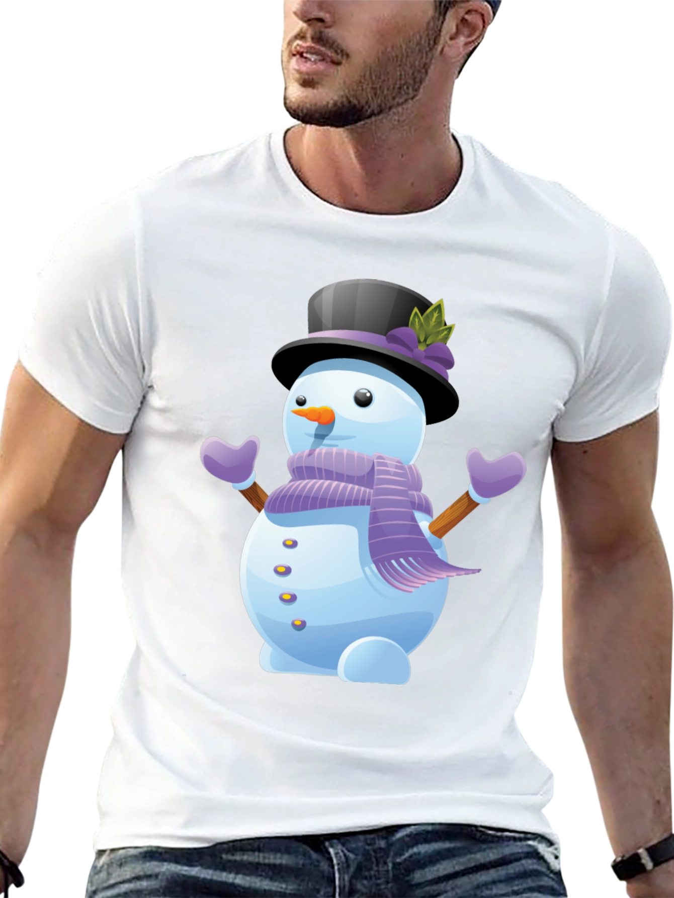 Snowman Graphic Tee - Holiday Cheer