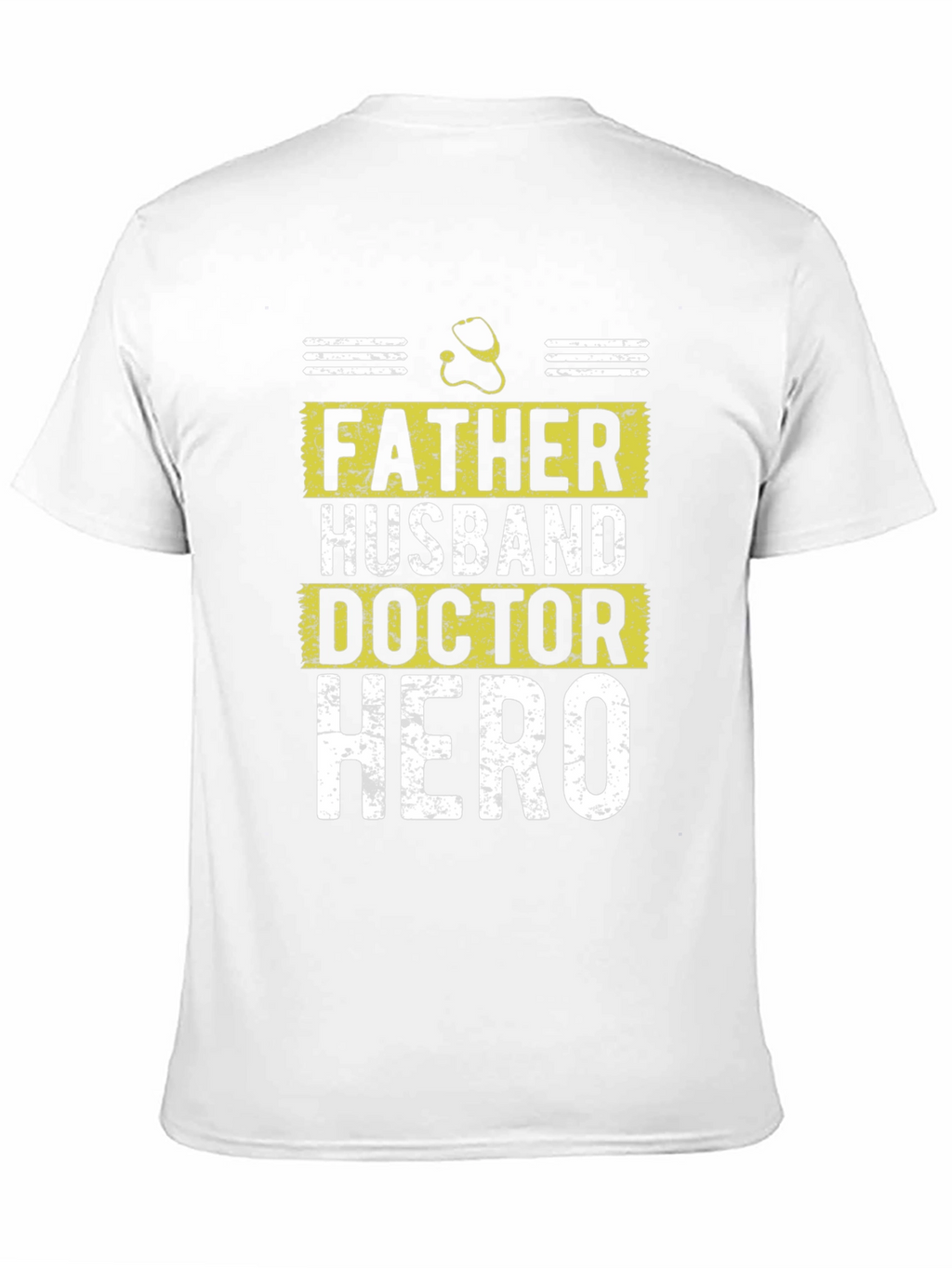 Father Husband Doctor Hero Graphic Tee - Black