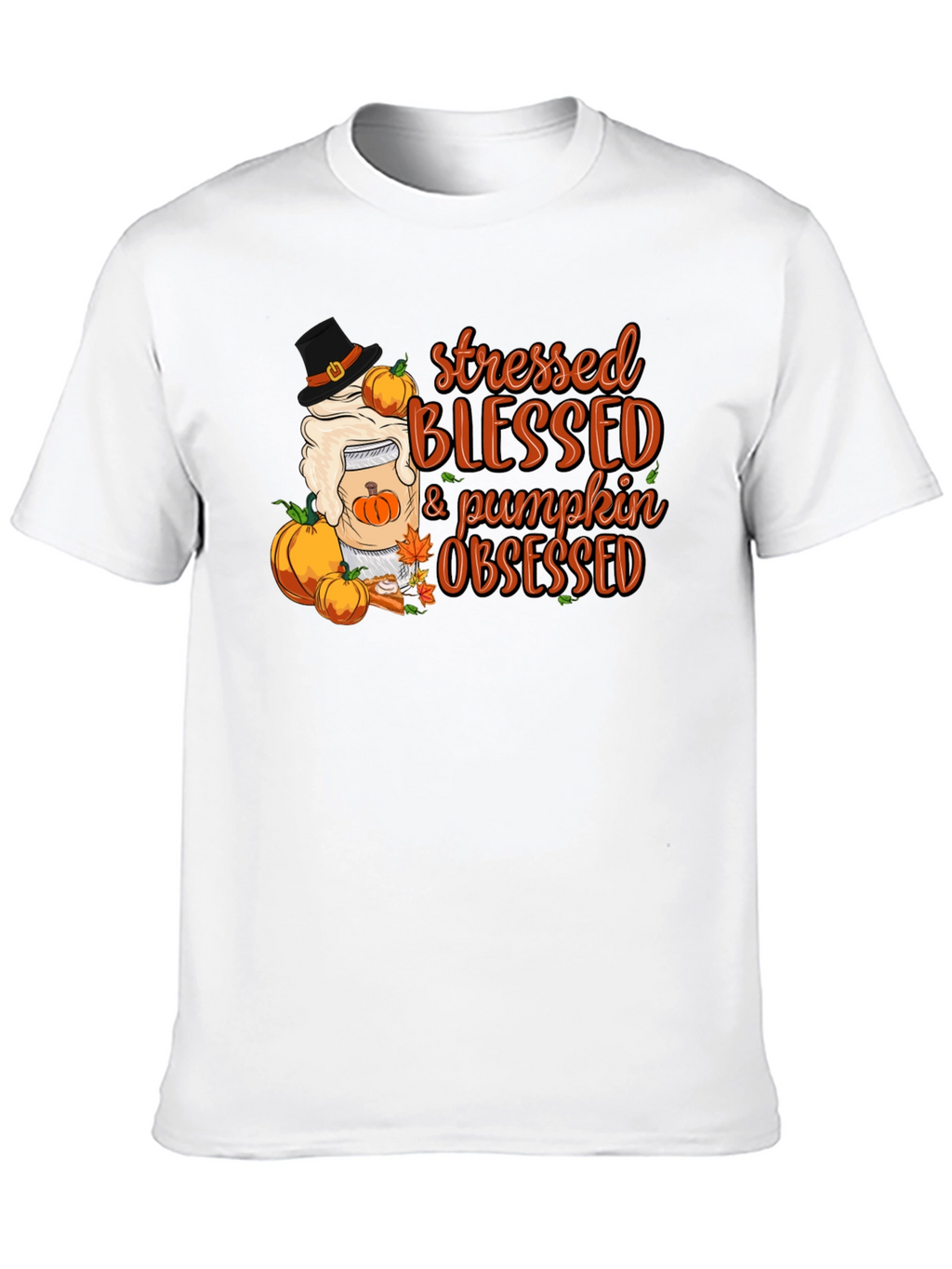 Stressed Blessed Pumpkin Obsessed T-Shirt