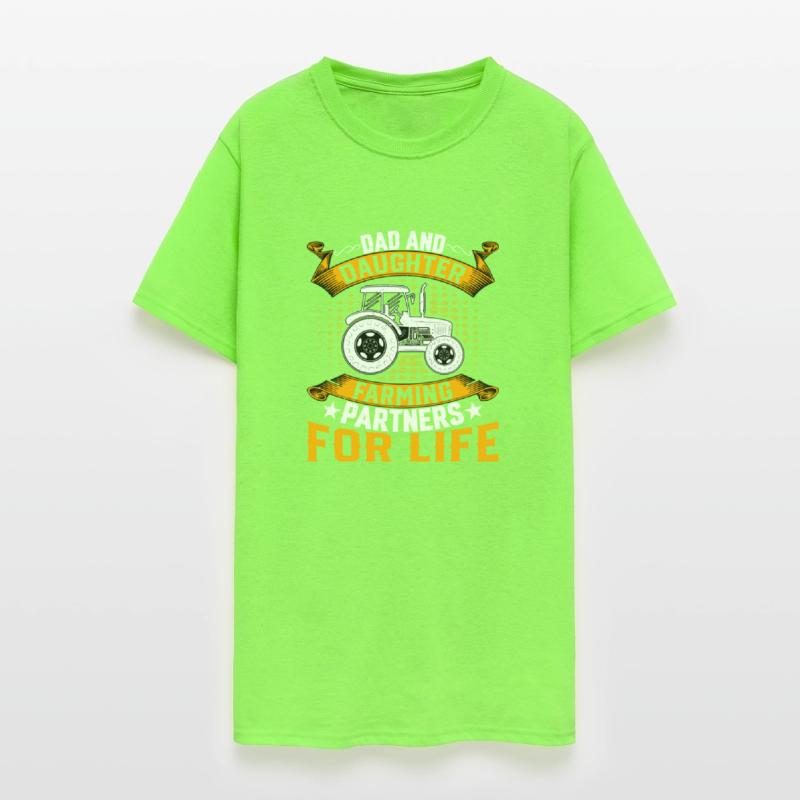 Dad And Daughter Farming Partners Fathers Day