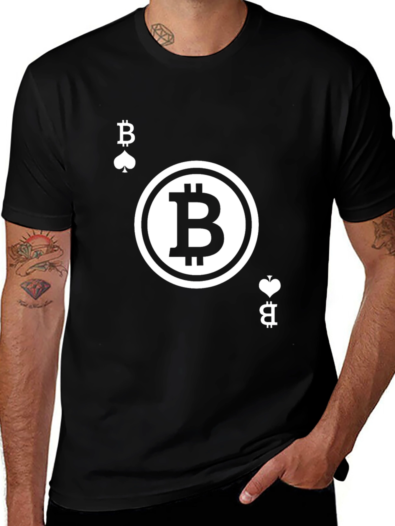 Bitcoin Ace Black T-Shirt