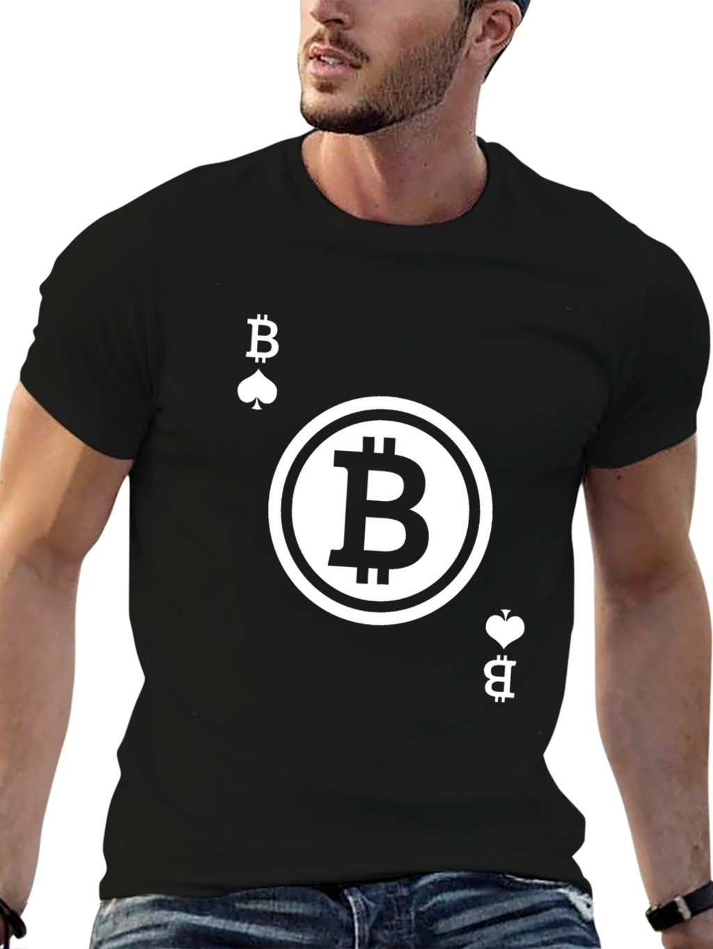 Bitcoin Ace Black T-Shirt