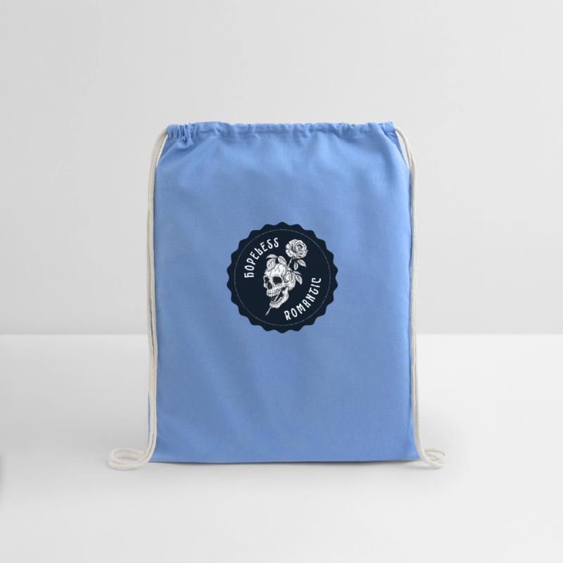 Dark Navy Illustrated Skull Hopeless Romantic