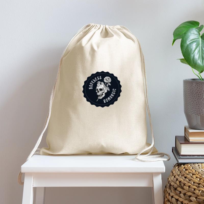 Dark Navy Illustrated Skull Hopeless Romantic