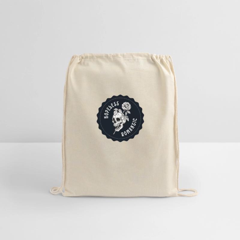 Dark Navy Illustrated Skull Hopeless Romantic