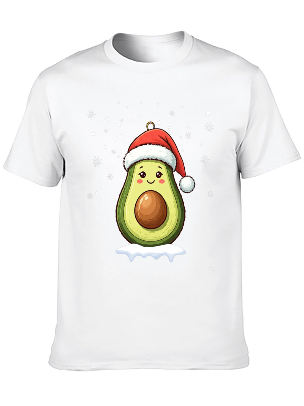 Festive Avocado Santa T-Shirt