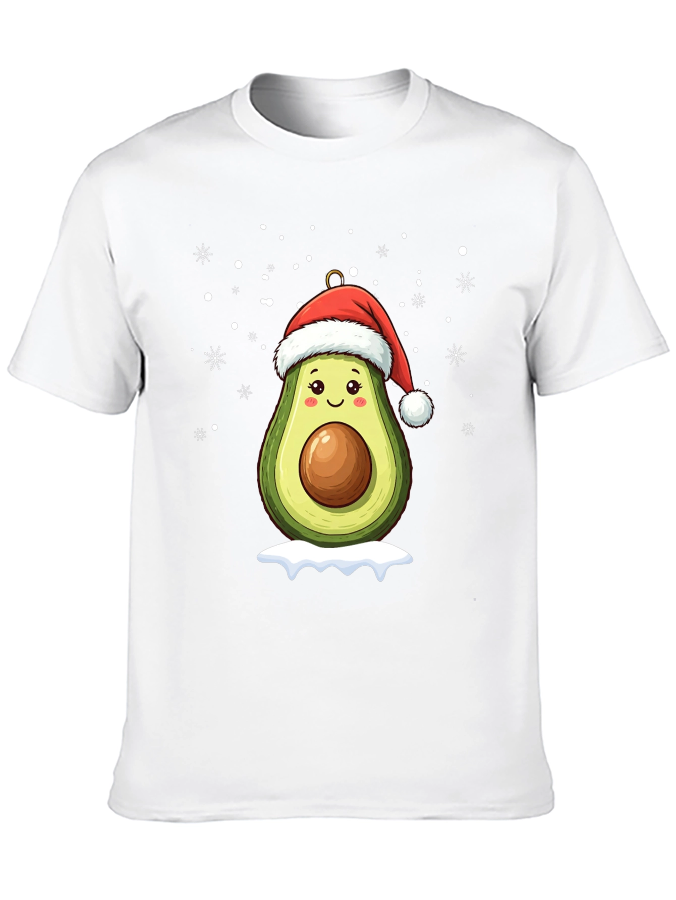 Festive Avocado Santa T-Shirt