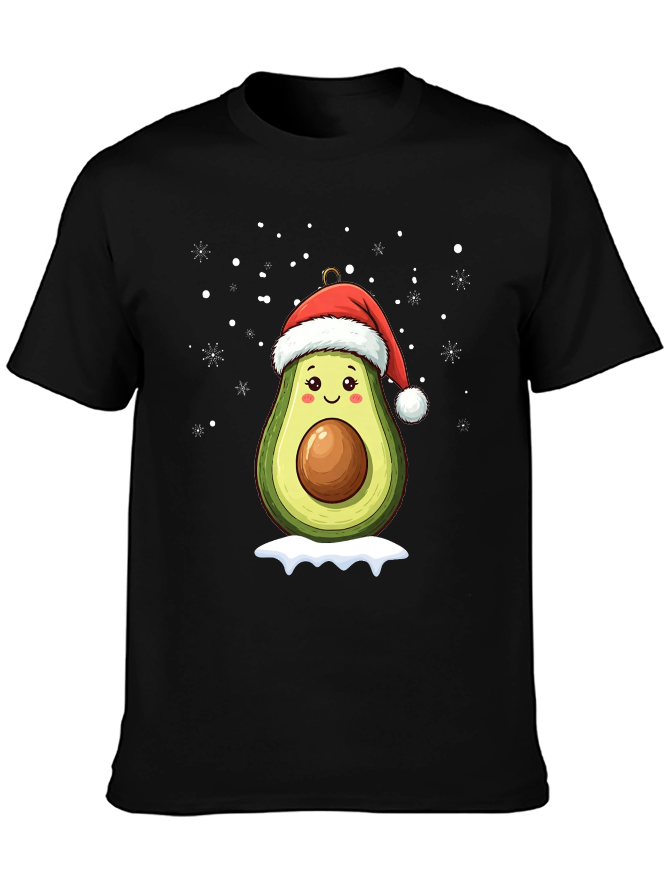 Festive Avocado Santa T-Shirt