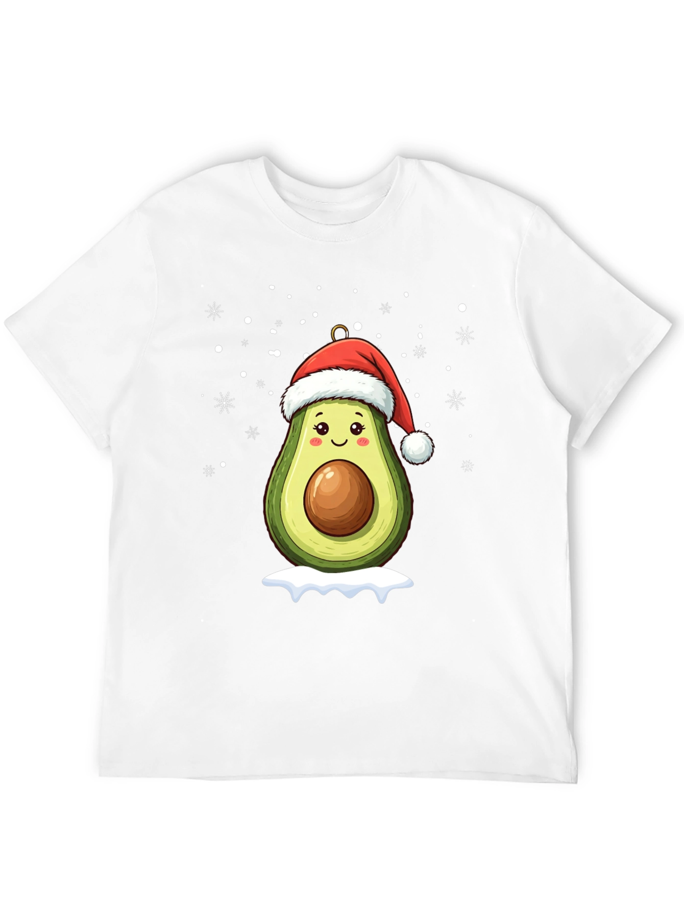 Festive Avocado Santa T-Shirt