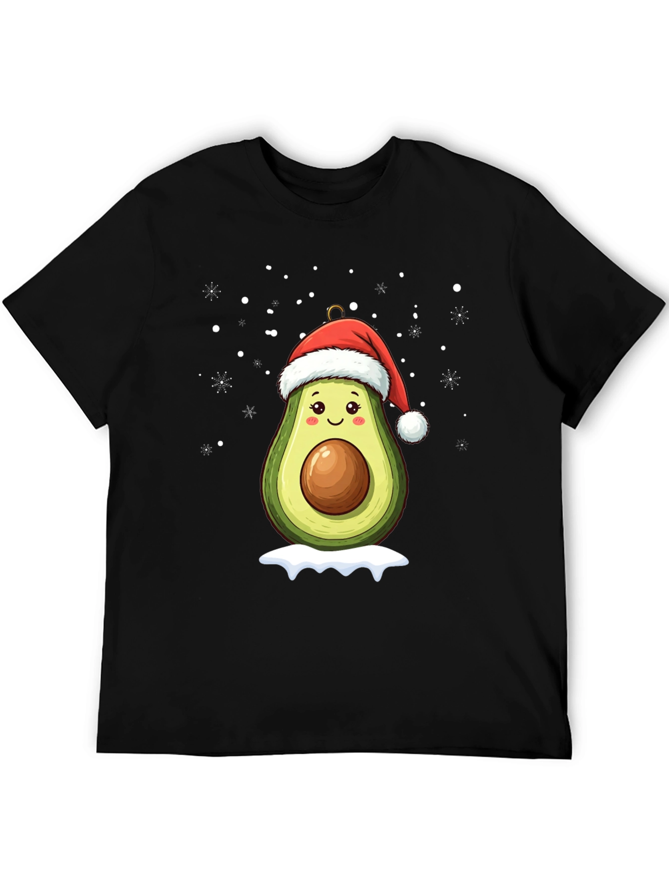 Festive Avocado Santa T-Shirt
