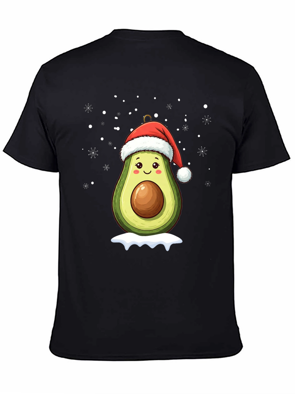 Festive Avocado Santa T-Shirt