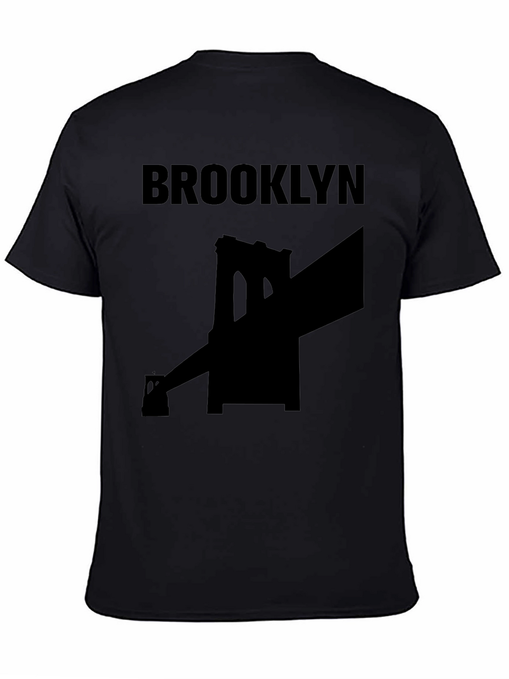 Brooklyn Bridge Graphic Tee - Black Cotton T-Shirt