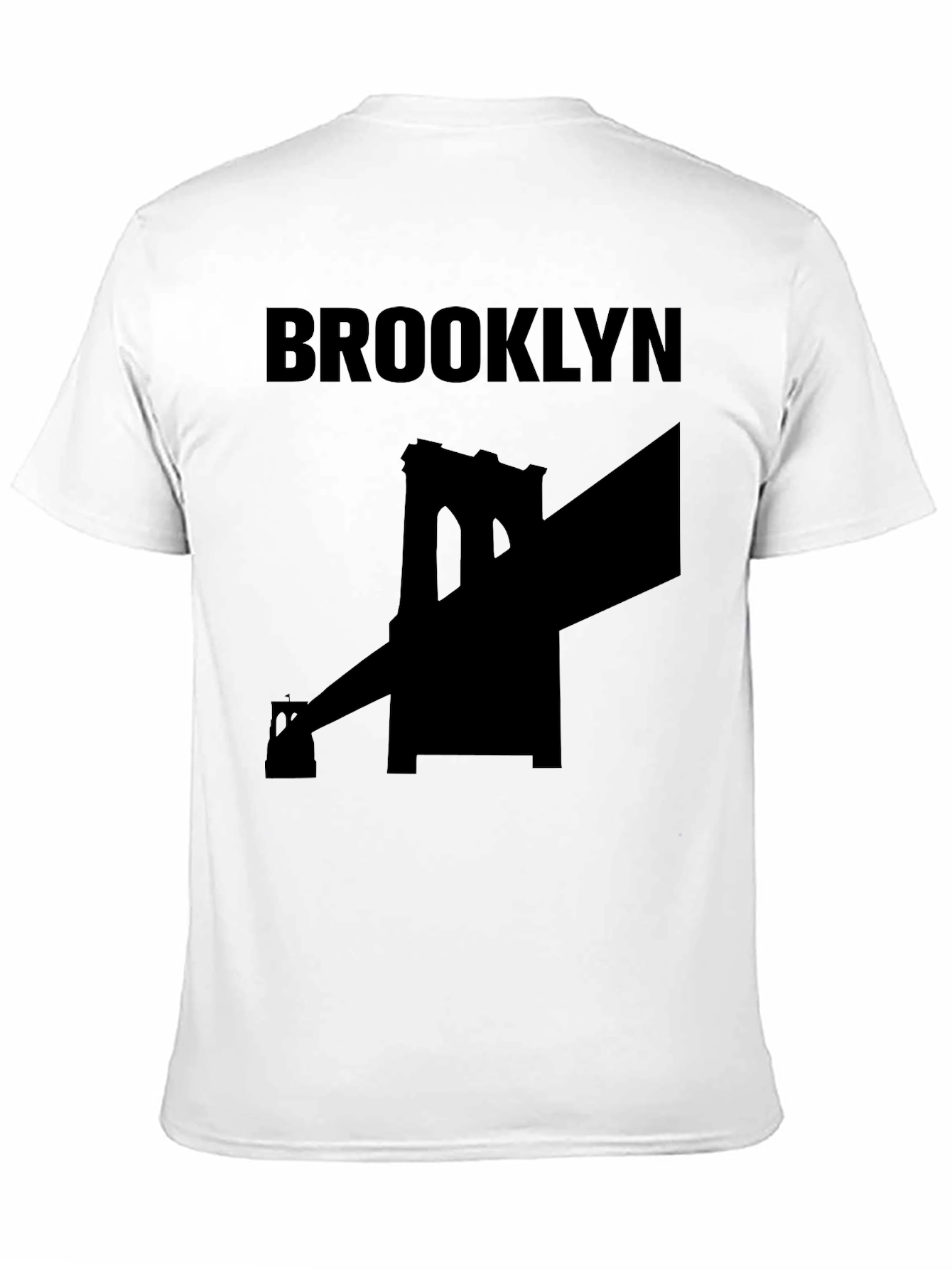 Brooklyn Bridge Graphic Tee - Black Cotton T-Shirt