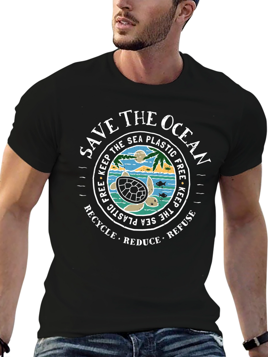 Save the Ocean Graphic T-Shirt