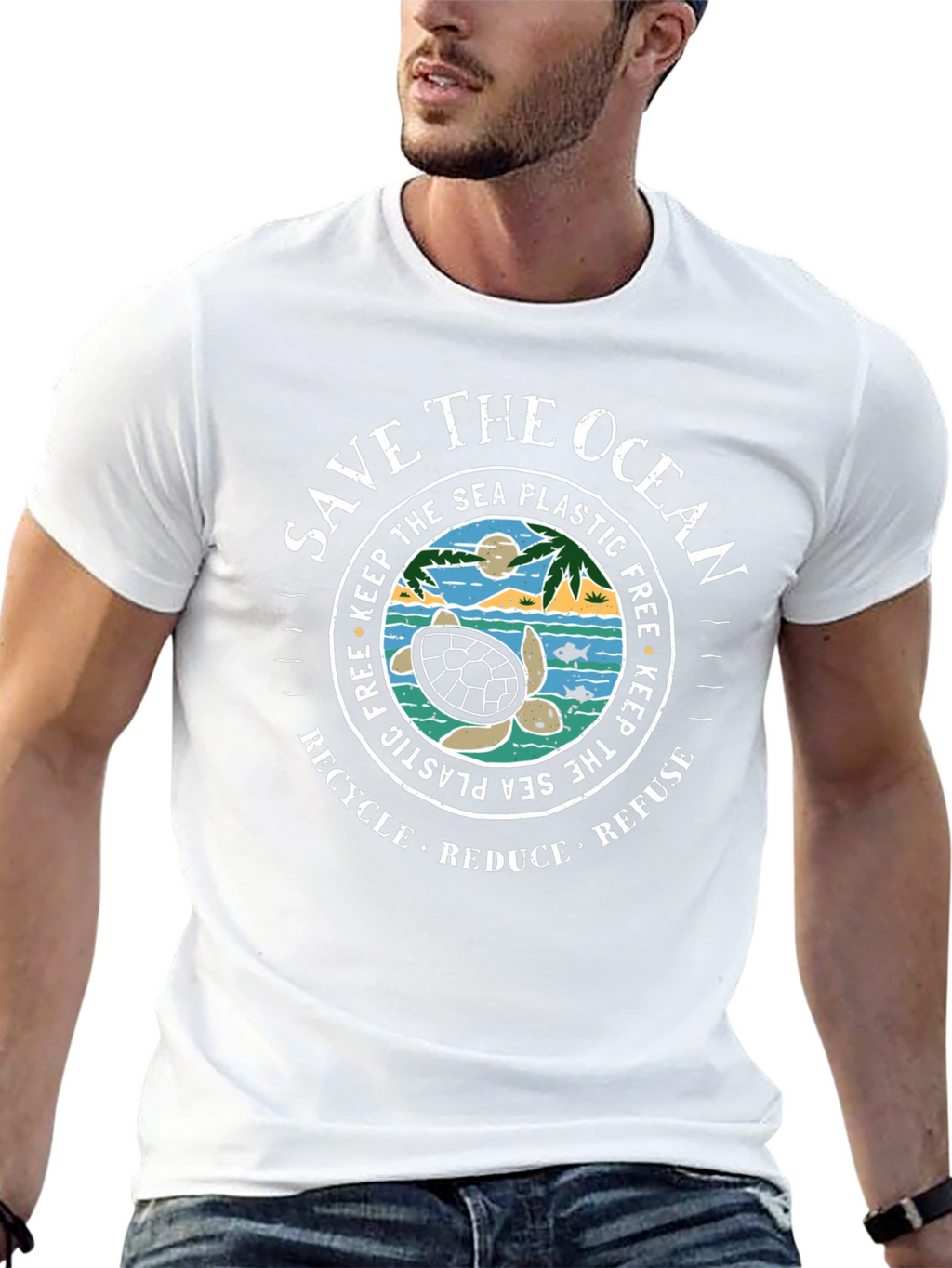 Save the Ocean Graphic T-Shirt