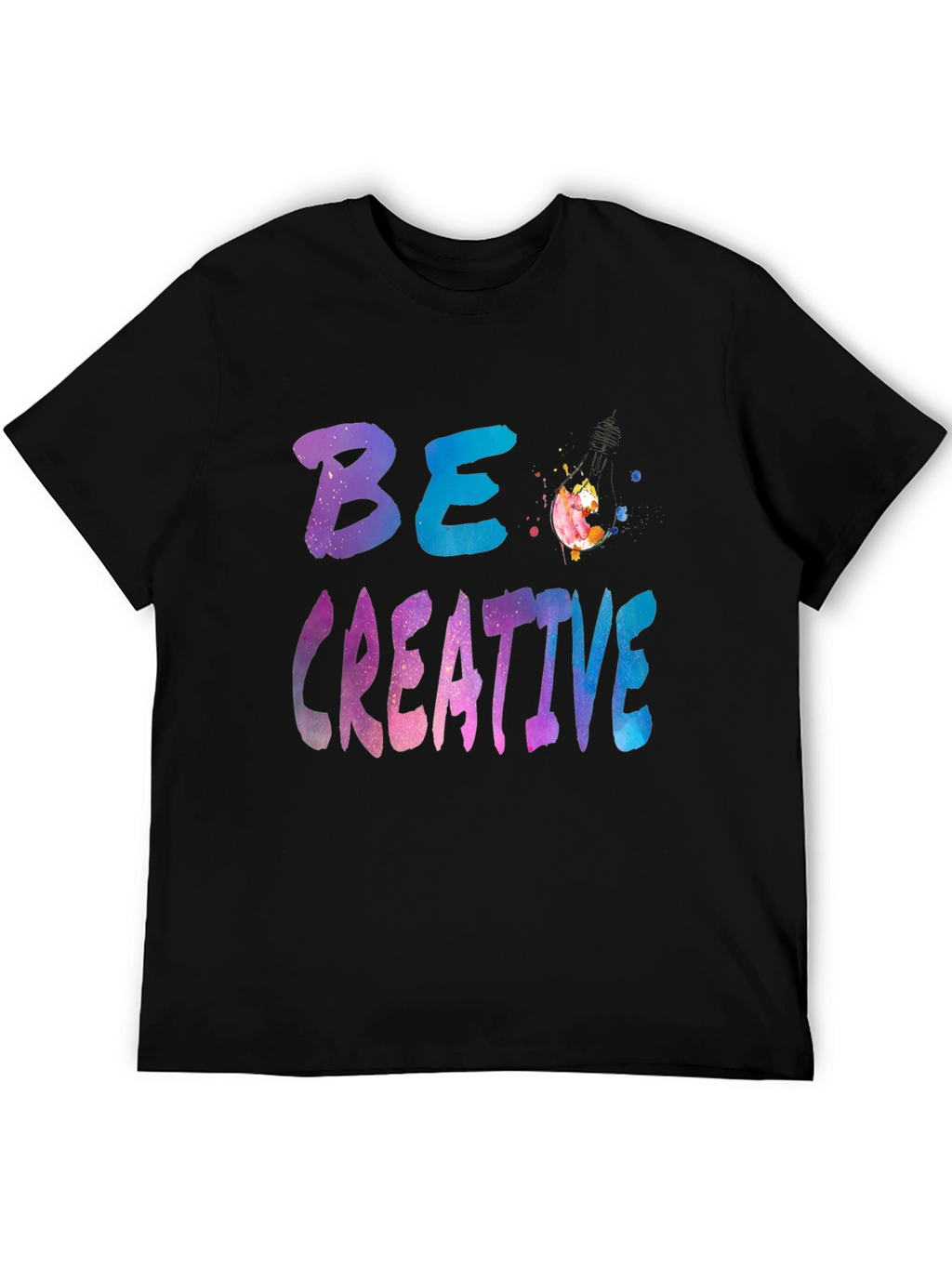 Be Creative Black Graphic Tee