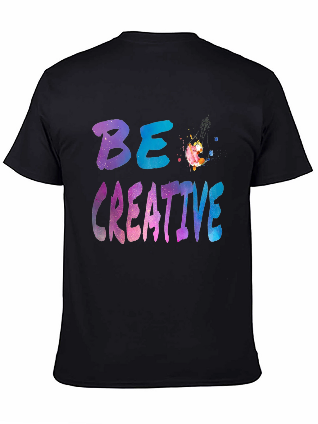 Be Creative Black Graphic Tee