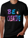 Be Creative Black Graphic Tee