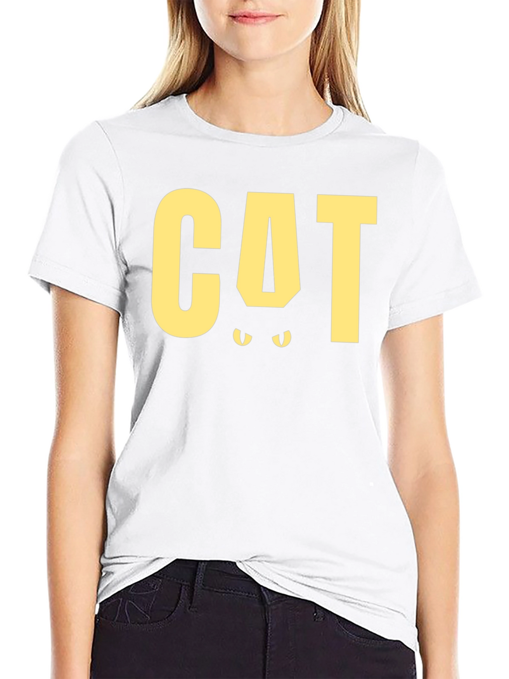 CAT Funny Graphic T-Shirt - Black Tee