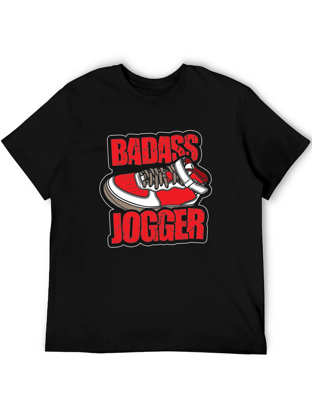 Badass Jogger T-Shirt - Cool Sneaker Design