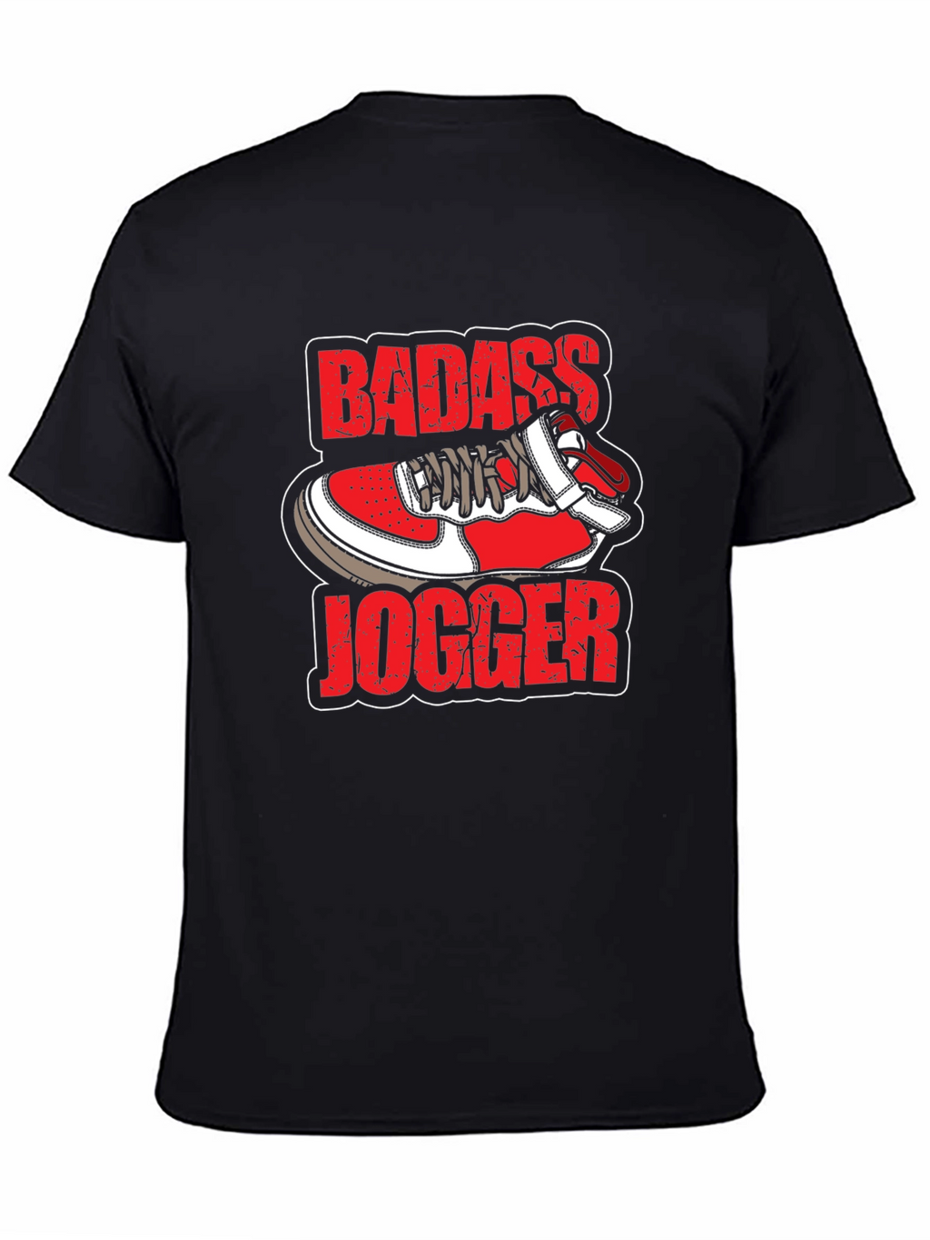 Badass Jogger T-Shirt - Cool Sneaker Design