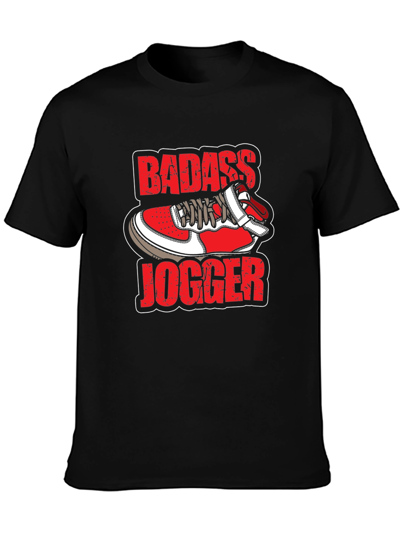 Badass Jogger T-Shirt - Cool Sneaker Design