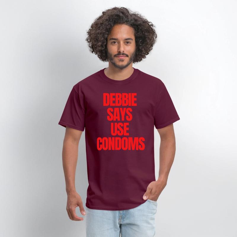 Debbie Says Use Condoms (red letters version)
