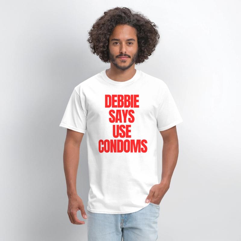 Debbie Says Use Condoms (red letters version)