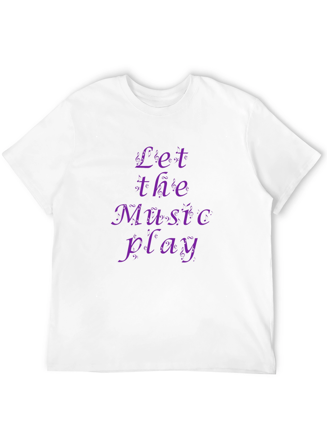 Let the Music Play - Black Graphic Tee