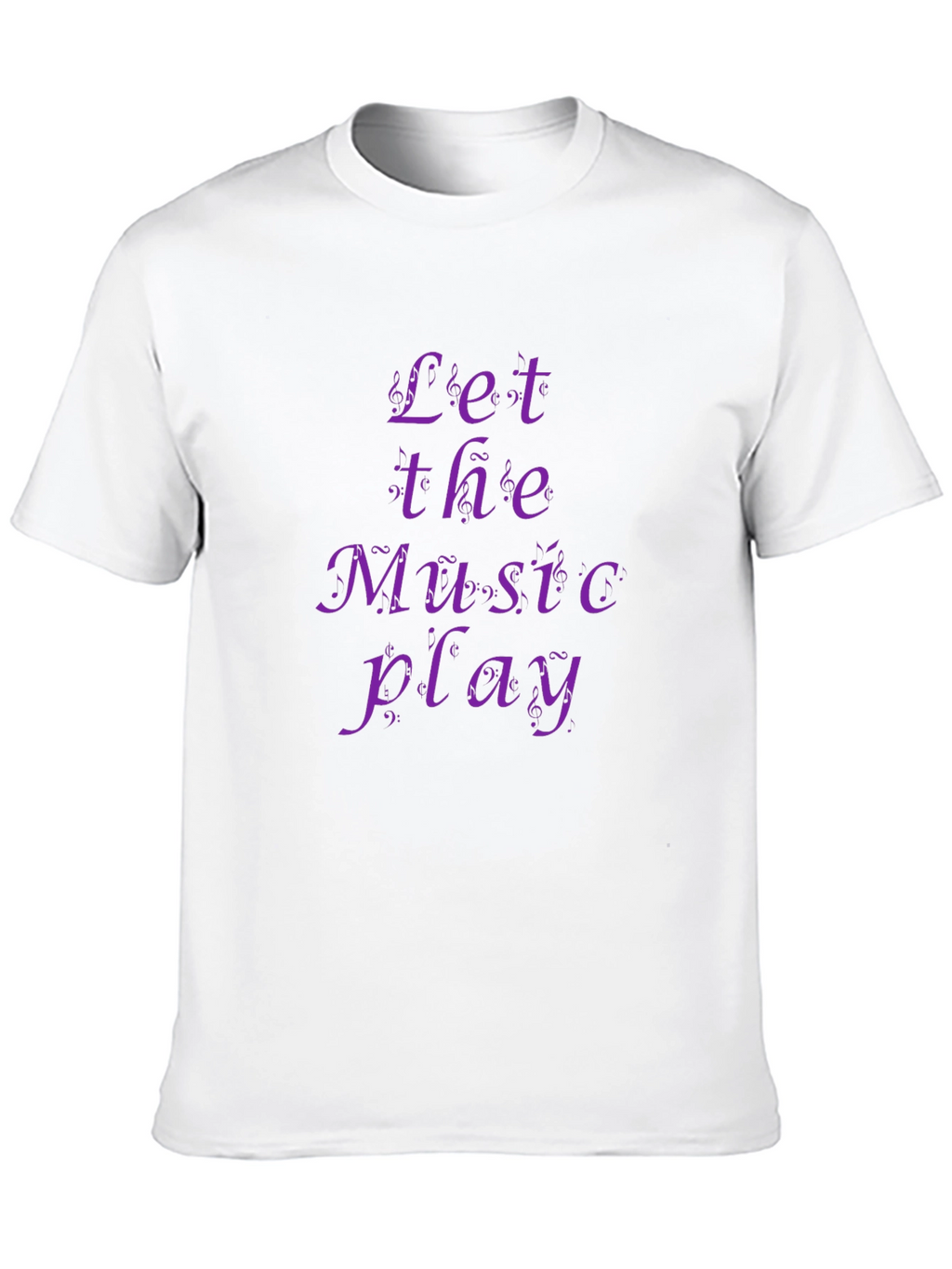 Let the Music Play - Black Graphic Tee