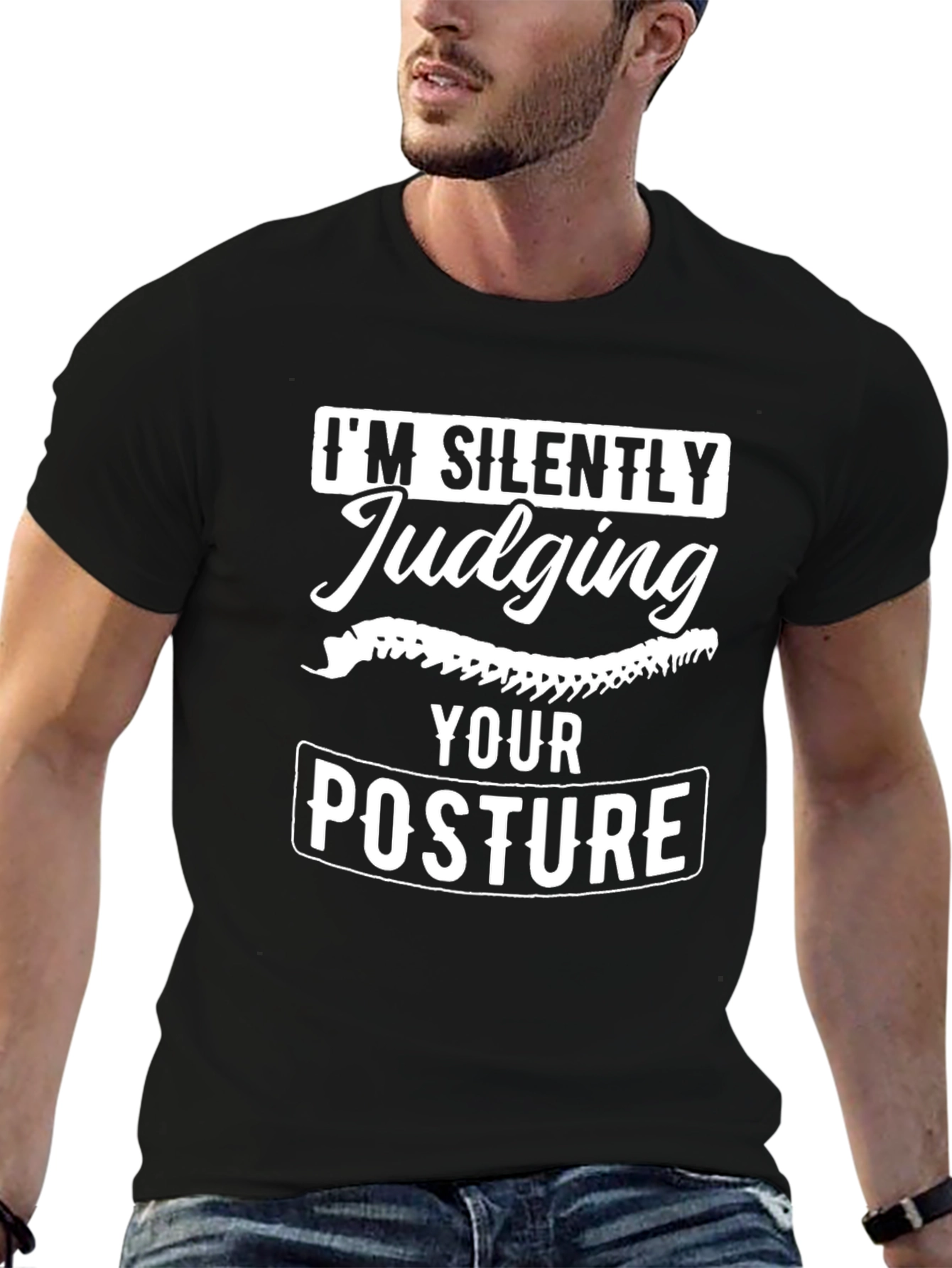 Funny Posture Judging T-Shirt - Chiropractic Tee