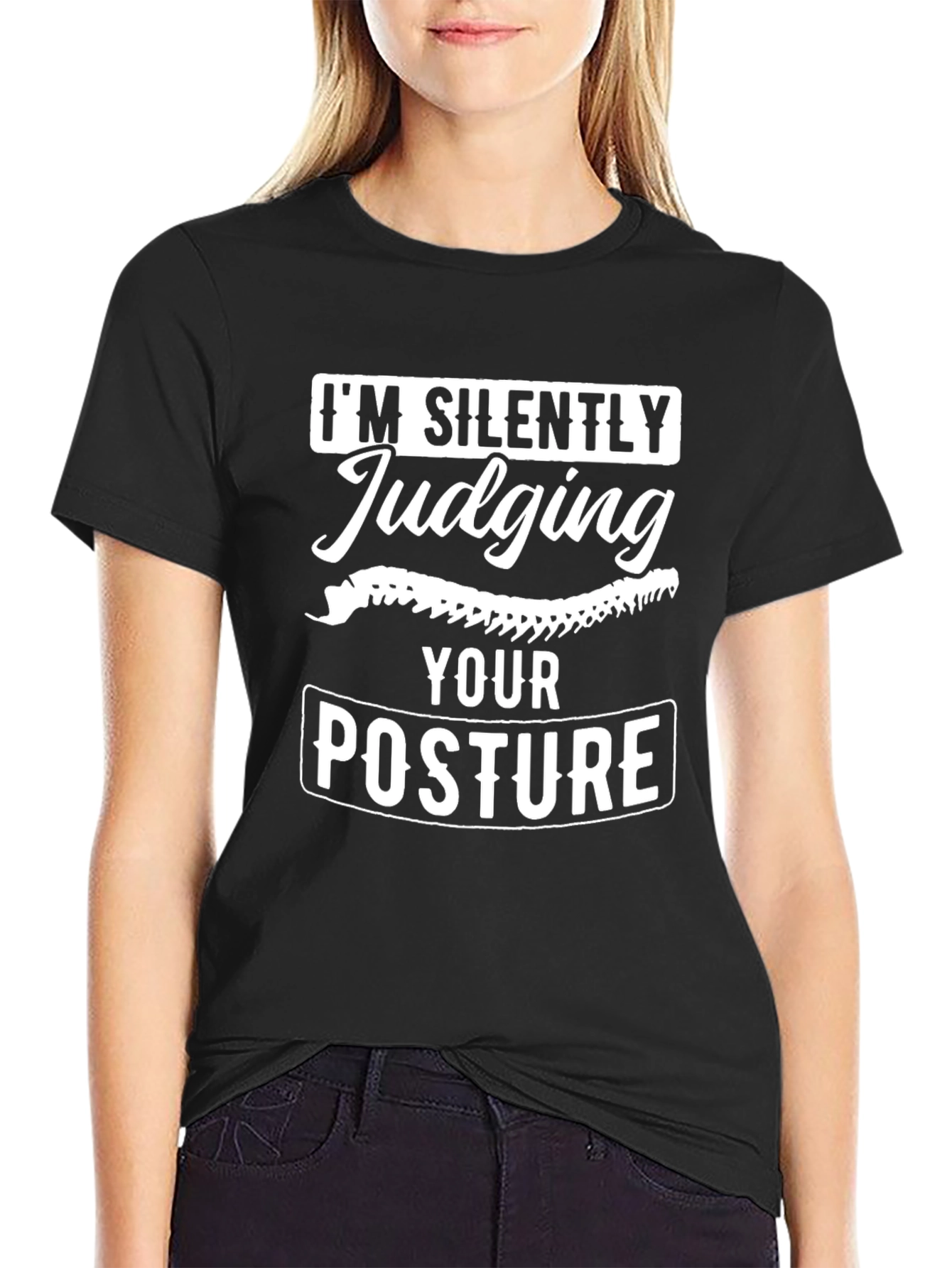 Funny Posture Judging T-Shirt - Chiropractic Tee