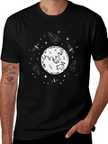 Space Theme Black T-Shirt
