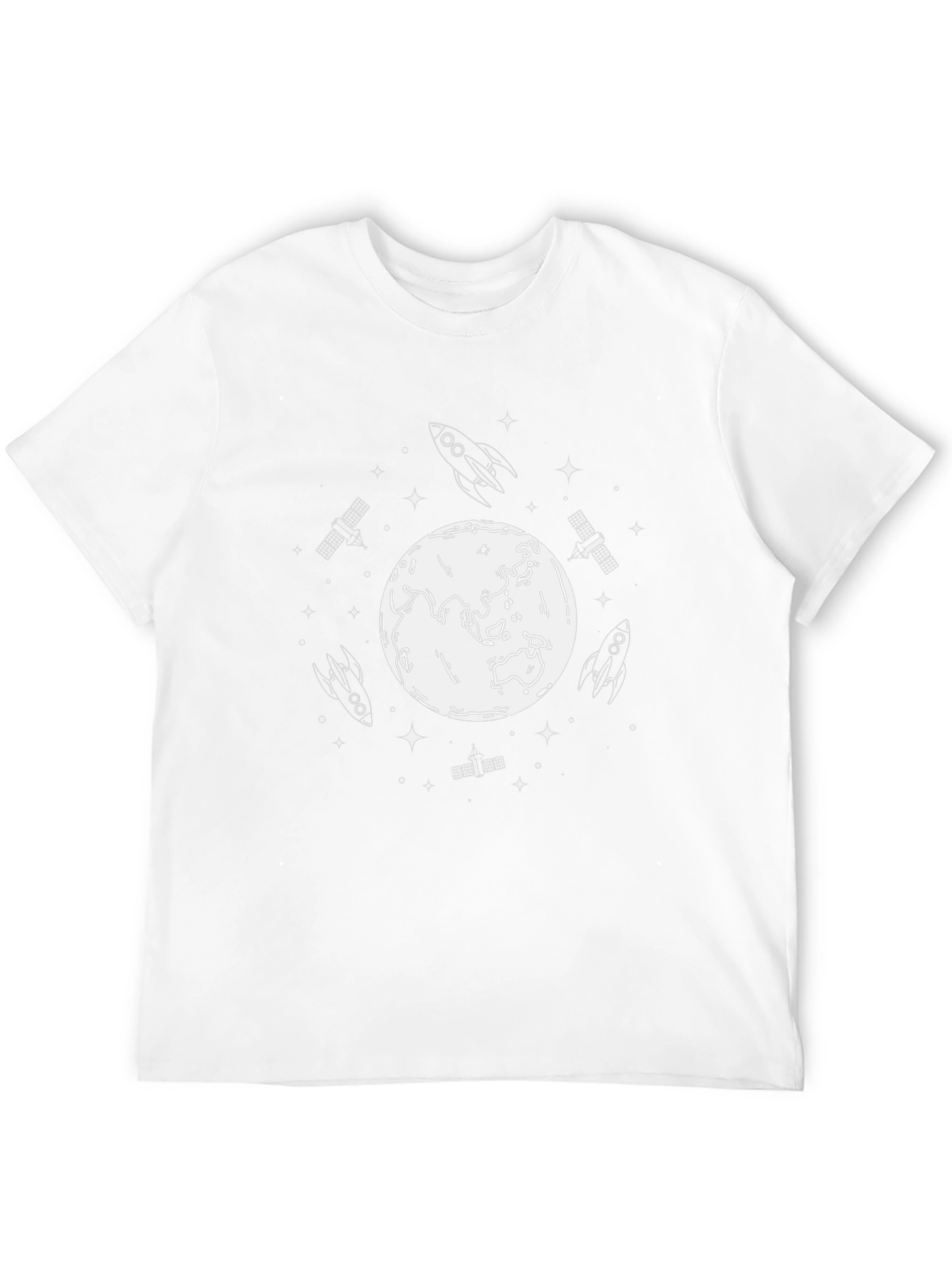 Space Theme Black T-Shirt