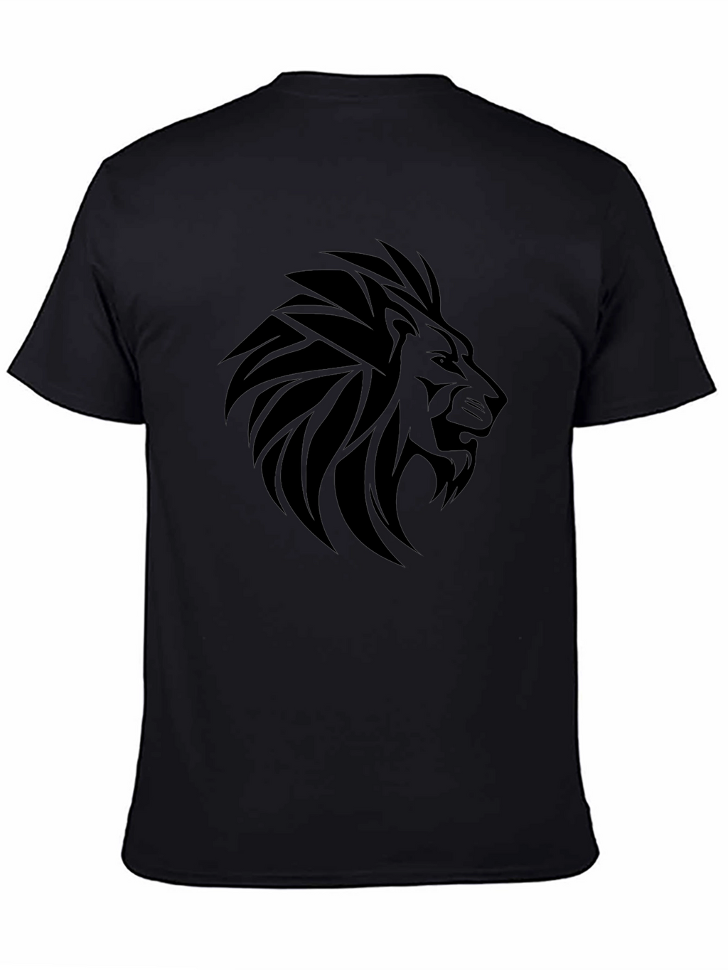 Lion Graphic Tee - Bold Black T-Shirt
