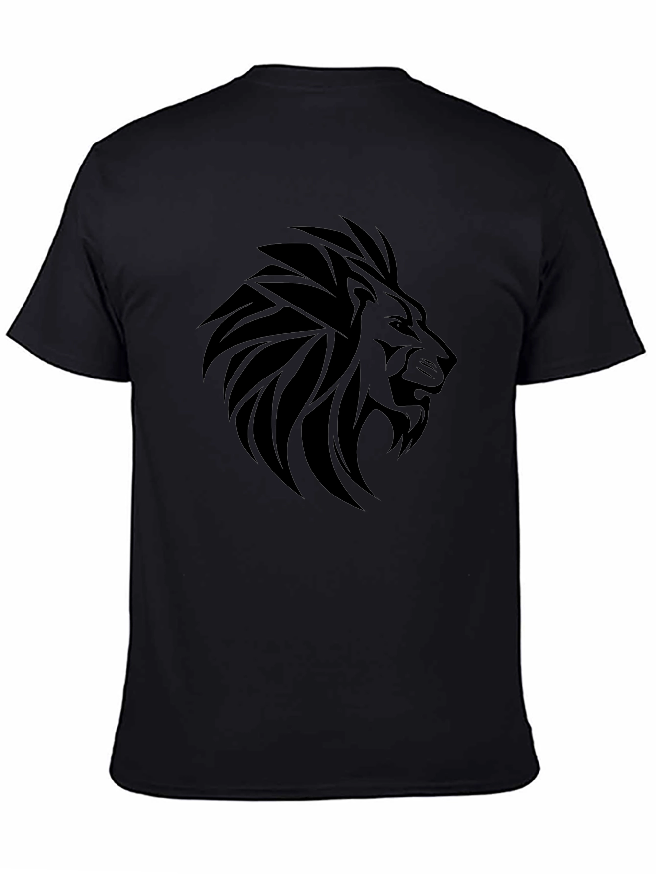 Lion Graphic Tee - Bold Black T-Shirt