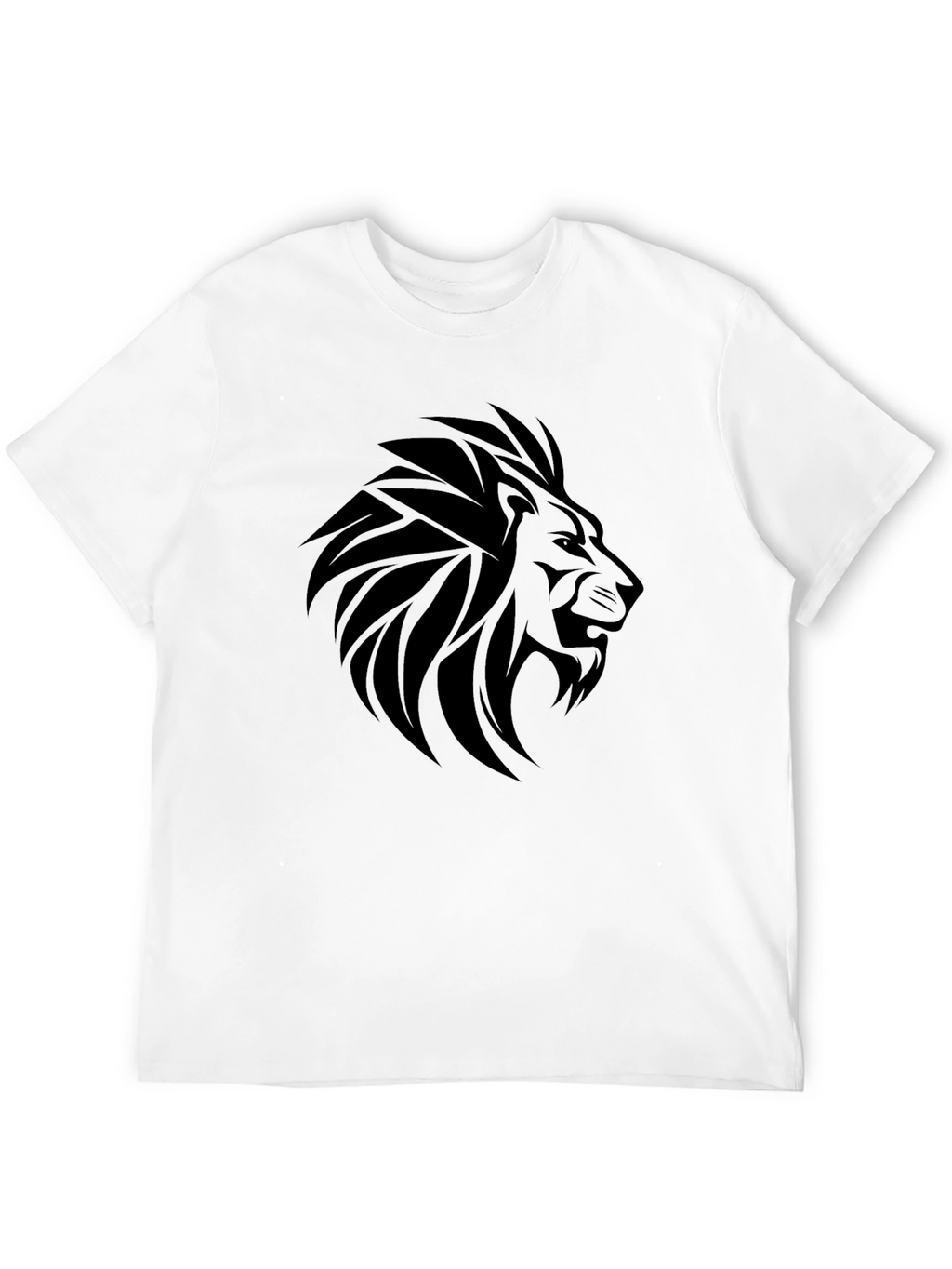 Lion Graphic Tee - Bold Black T-Shirt