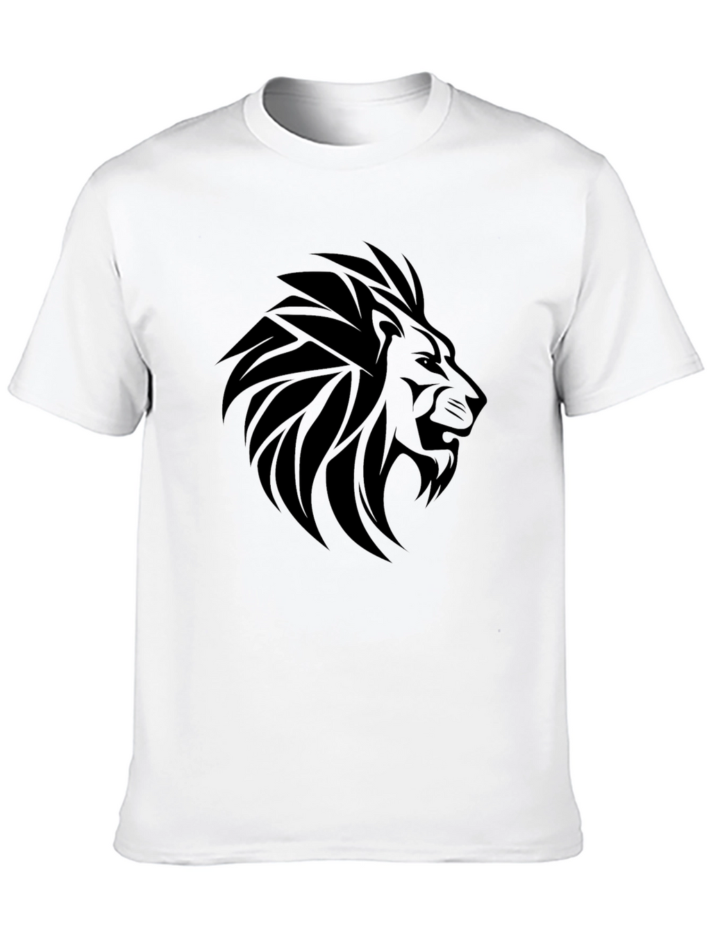 Lion Graphic Tee - Bold Black T-Shirt